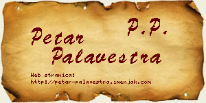 Petar Palavestra vizit kartica
